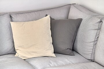 Image showing Couch with pillows