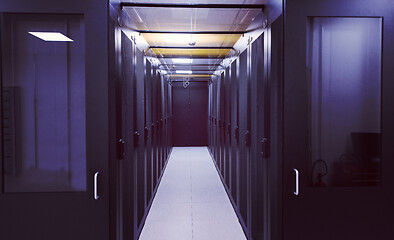 Image showing modern server room