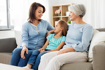 Image showing portrait of mother, daughter and grandmother