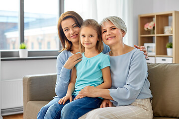 Image showing portrait of mother, daughter and grandmother