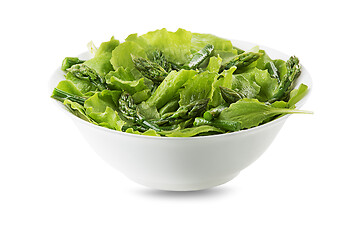 Image showing Lettuce salad asparagus