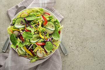 Image showing Salad mixed