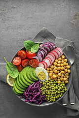 Image showing Vegetable dishes bowl