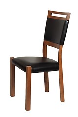 Image showing Wooden chair on white