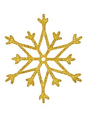 Image showing Christmas snowflake on white