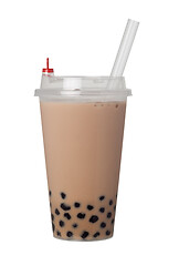 Image showing Bubble milk tea with pearls