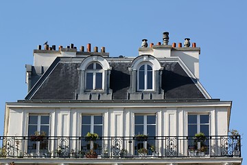 Image showing Top of an ancient building