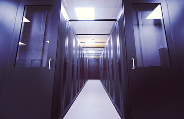 Image showing modern server room