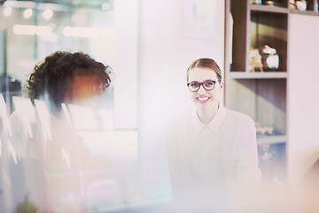 Image showing startup Business team Working With laptop in creative office