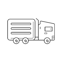 Image showing Refrigerator van line icon.