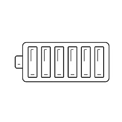 Image showing Full battery line icon.