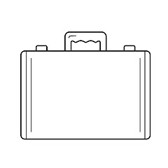 Image showing Briefcase line icon.