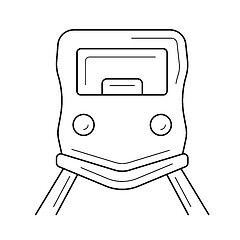 Image showing City tram line icon.