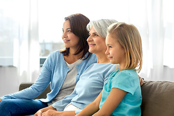 Image showing portrait of mother, daughter and grandmother