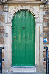 Image showing Green Arch Door