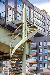 Image showing External Spiral Stairs