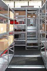 Image showing Modular Metal Shelving