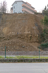 Image showing House Landslide Erodion