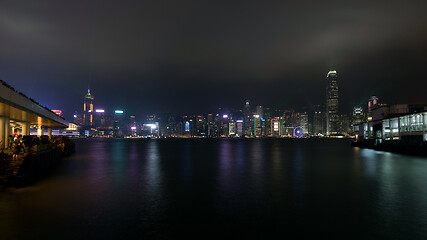 Image showing Victoria Harbour Night