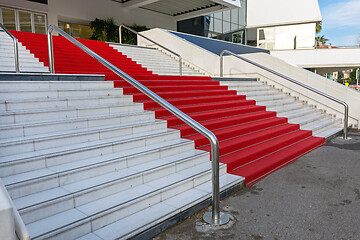 Image showing Red Carpet Day Stairs