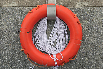 Image showing Lifebuoy With Rope