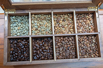 Image showing Coffee Beans Tray Box