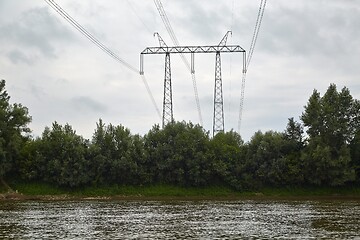 Image showing High voltage line