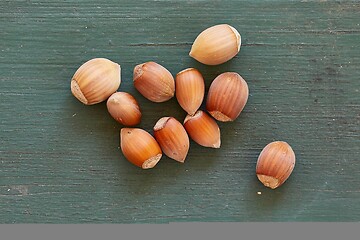 Image showing Hazelnut on a table