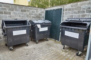 Image showing Dumpster garbage bin containers