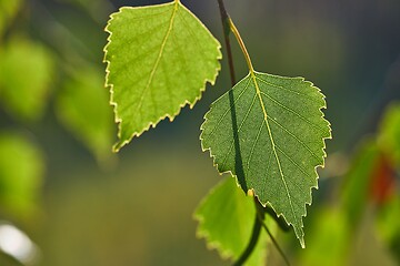 Image showing Green Leaves of Spring