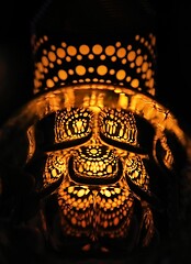 Image showing Abstract light creature glowing in the dark