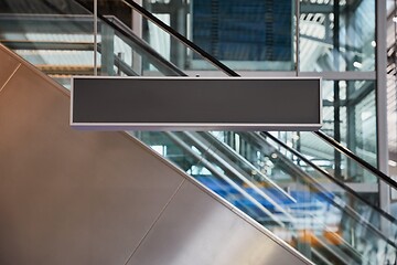 Image showing Airport terminal blank sign