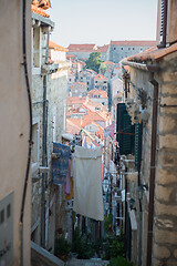 Image showing Old streets of old city in south of Croatia.