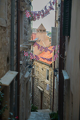 Image showing Old streets of old city in south of Croatia.