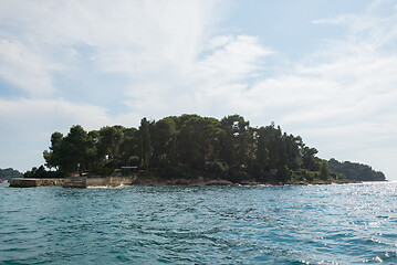 Image showing View to the island in Croatia