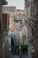 Image showing Old streets of old city in south of Croatia.