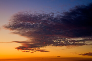 Image showing Clouds at sunset