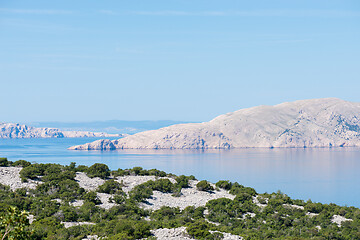 Image showing View of a bay and island in Croatia