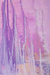 Image showing Abstract painting pink and puprle shades colorful texture.