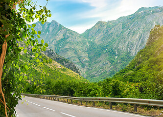 Image showing Winding road in Montenegro