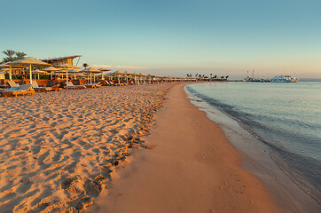 Image showing Resort coast without people