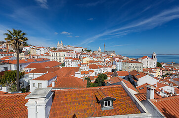 Image showing Historic old district Alfama in Lisbon