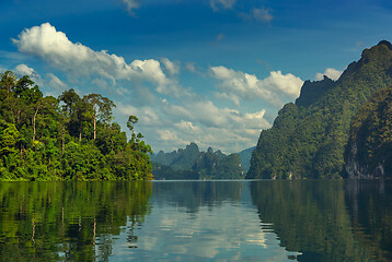 Image showing Cheow Lan lake in Thailand