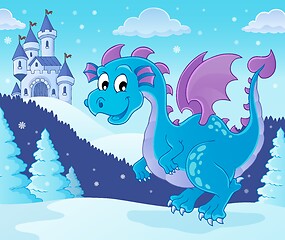 Image showing Winter dragon theme image 1