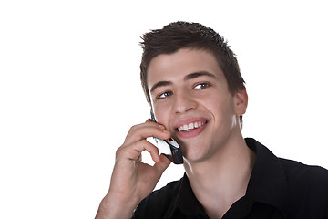 Image showing Young Man on the Phone