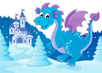 Image showing Winter dragon theme image 2