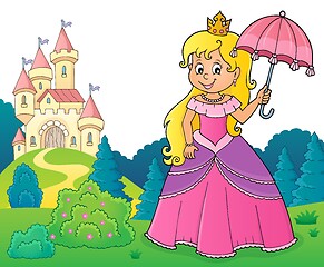 Image showing Princess with umbrella theme image 3