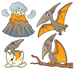 Image showing Pterodactyls theme set 1