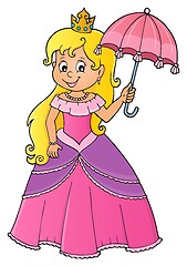 Image showing Princess with umbrella theme image 1