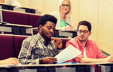 Image showing group of international students in lecture hall